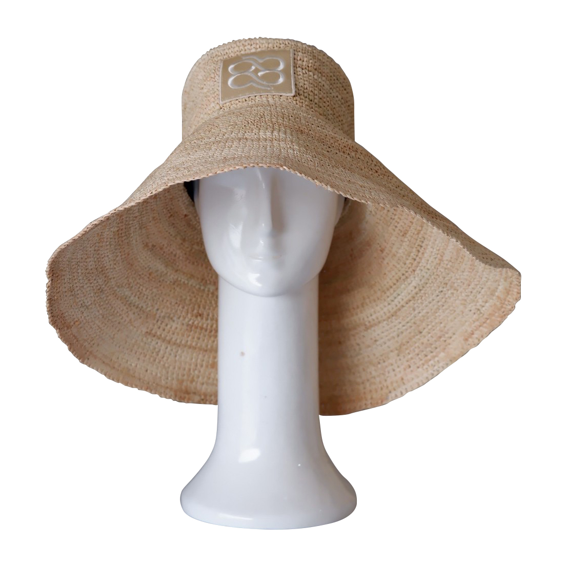 De Raffia Bucket wide-brim hat