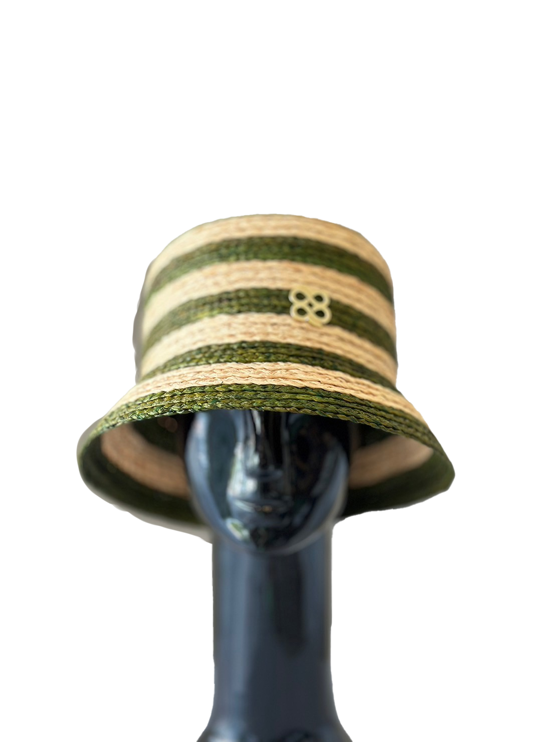 De raffle stripe bucket hats